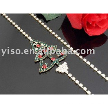 fashion christmas rhinestone bra strap